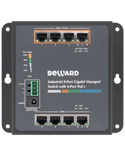 STWP-08HP4. Коммутатор 8-портовый. Beward в Самаре