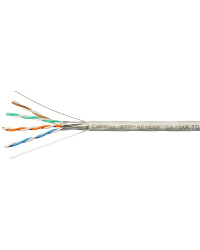 STP-4P-Cat.6a-SOLID-IN-PVC (7196c). Кабель «витая пара» (LAN) для структурированных систем связи. CABEUS в Самаре