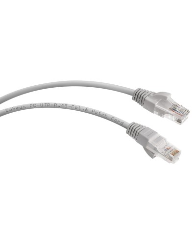 PC-UTP-RJ45-Cat.6-0.5m (7266c), серый. Патч-корд медный. CABEUS в Самаре
