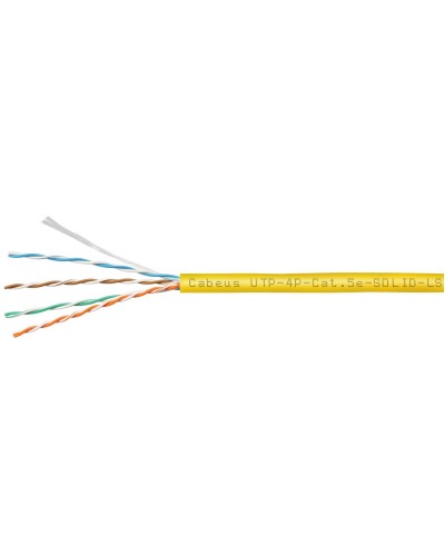 UTP-4P-Cat.5e-SOLID-LSZH-YL (9780c). Кабель «витая пара» (LAN) для структурированных систем связи. CABEUS в Самаре