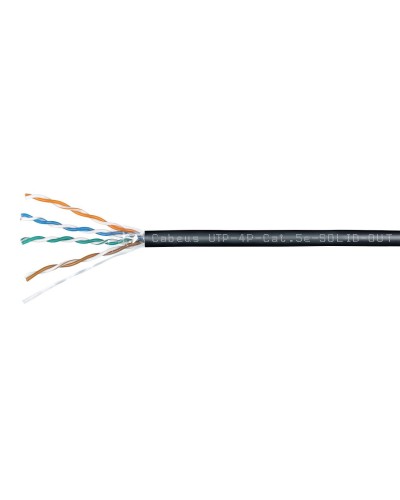 UTP-4P-Cat.5e-SOLID-OUT-LSZH-UV-100 (7172c-5). Кабель «витая пара» (LAN) для структурированных систем связи. CABEUS в Самаре