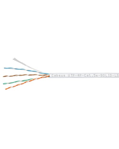 UTP-4P-Cat.5e-SOLID-LSZH-WH (9782c). Кабель «витая пара» (LAN) для структурированных систем связи. CABEUS в Самаре