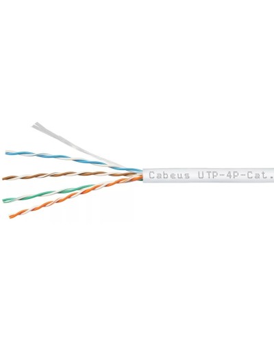 UTP-4P-Cat.5e-SOLID-LSZH-GY (9776c). Кабель «витая пара» (LAN) для структурированных систем связи. CABEUS в Самаре