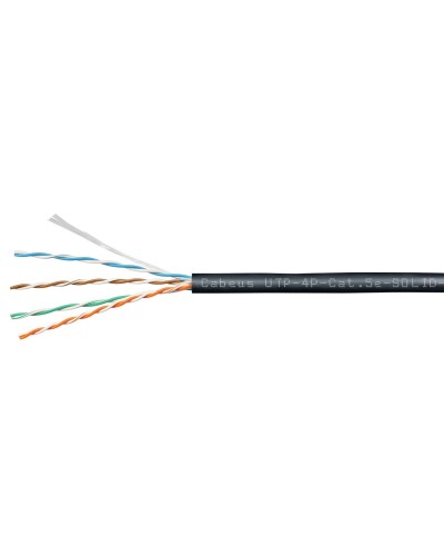 UTP-4P-Cat.6-SOLID-OUT-LSZH-UV-100 (9641c-5). Кабель «витая пара» (LAN) для структурированных систем связи. CABEUS в Самаре