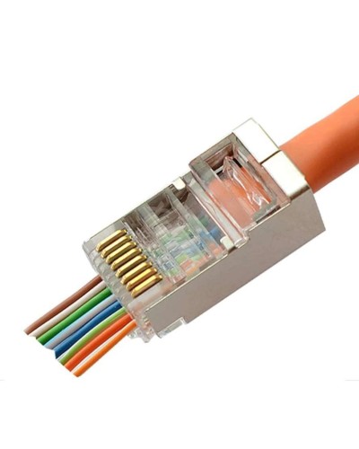 8P8C-SH-C6-FC (100 шт) (10797c). Разъем RJ-45. CABEUS в Самаре
