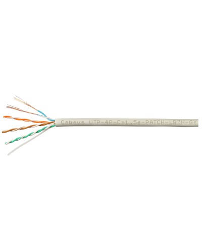 UTP-4P-Cat.5e-SOLID-LSZH-GY-100 (9776c-5). Кабель «витая пара» (LAN) для структурированных систем связи. CABEUS в Самаре