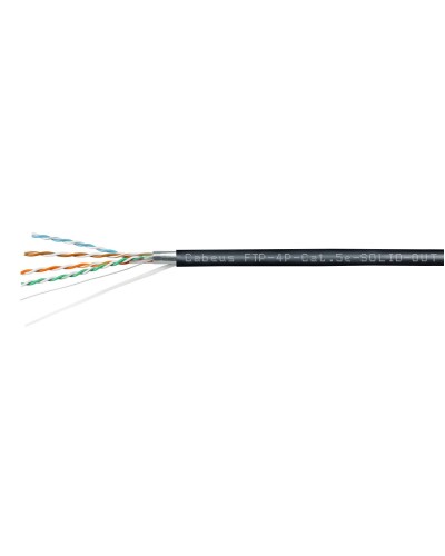FTP-4P-Cat.5e-SOLID-OUT-LSZH-UV (7176c). Кабель «витая пара» (LAN) для структурированных систем связи. CABEUS в Самаре