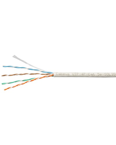 UTP-4P-Cat.5e-SOLID-LSZH-GY-LIGHT (9996c). Кабель «витая пара» (LAN) для структурированных систем связи. CABEUS в Самаре