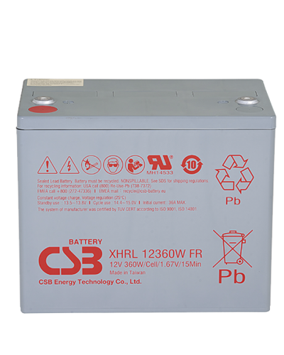 CSB XHRL 12360W FR. Аккумулятор герметичный свинцово-кислотный. CSB в Самаре