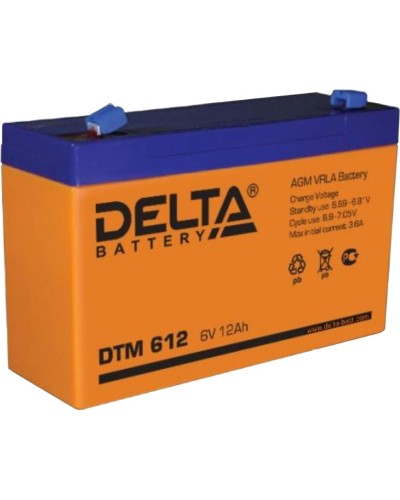 Delta DTM 612. Аккумулятор герметичный свинцово-кислотный. Delta в Самаре