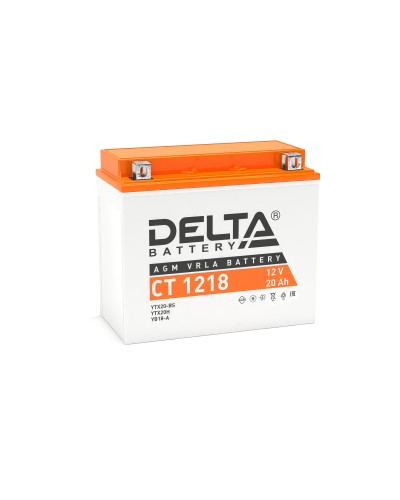 Delta CT 1218. Аккумулятор герметичный свинцово-кислотный стартерный. Delta в Самаре