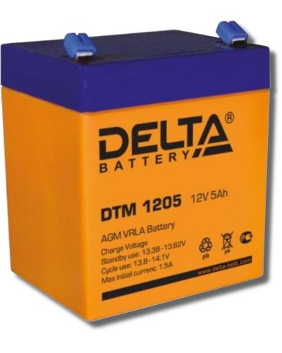 Delta DTM 1205. Аккумулятор герметичный свинцово-кислотный. Delta в Самаре