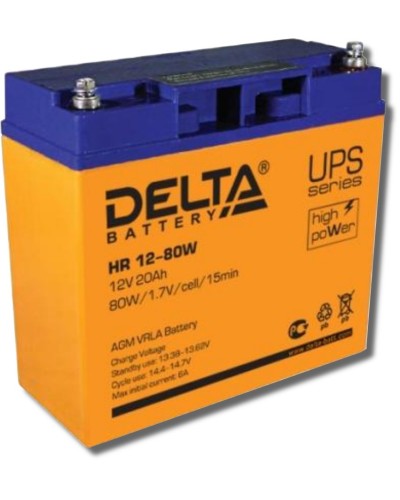 Delta HR 12-80 W. Аккумулятор герметичный свинцово-кислотный. Delta в Самаре