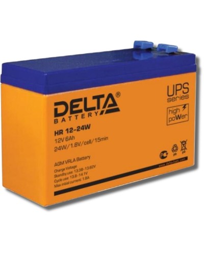 Delta HR 12-24 W. Аккумулятор герметичный свинцово-кислотный. Delta в Самаре