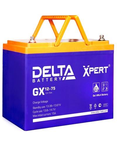 Delta GX 12-75. Аккумулятор герметичный свинцово-кислотный. Delta в Самаре