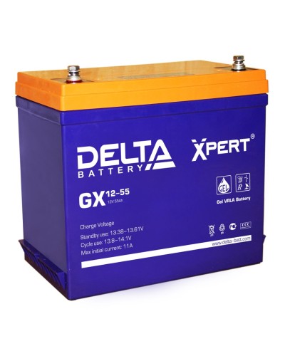 Delta GX 12-55. Аккумулятор герметичный свинцово-кислотный. Delta в Самаре