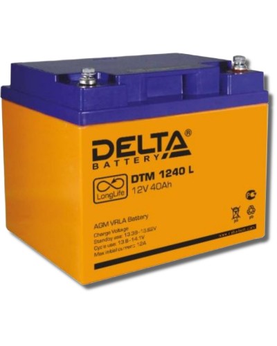 Delta DTM 1240 L. Аккумулятор герметичный свинцово-кислотный. Delta в Самаре