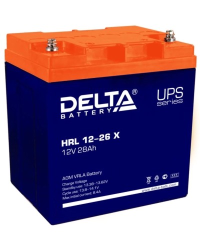Delta HRL 12-26 X. Аккумулятор герметичный свинцово-кислотный. Delta в Самаре