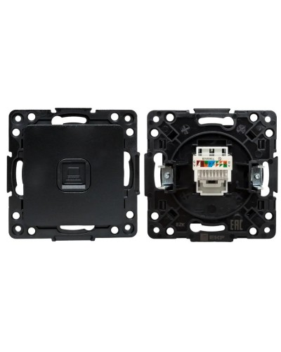 Стокгольм Механизм Розетки RJ-45 1-местной (EZK01-035-10). Механизм Розетки RJ-45 1-местной. EKF в Самаре