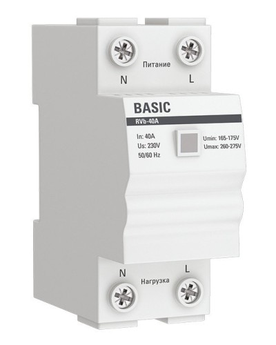 RVb-40A Basic (rvb-40a). Реле напряжения. EKF в Самаре
