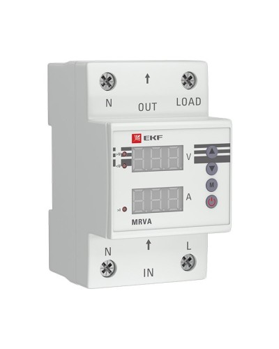 MRVA 50A PROxima (MRVA-50A). Реле напряжения и тока с дисплеем. EKF в Самаре