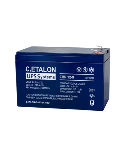 C.ETALON CHR 12-9. Аккумулятор герметичный свинцово-кислотный. ETALON в Самаре