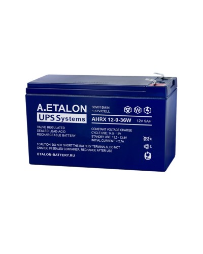 A.ETALON AHRX 12-9-36W. Аккумулятор герметичный свинцово-кислотный. ETALON в Самаре