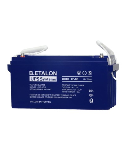 B.ETALON BHRL 12-80. Аккумулятор герметичный свинцово-кислотный. ETALON в Самаре