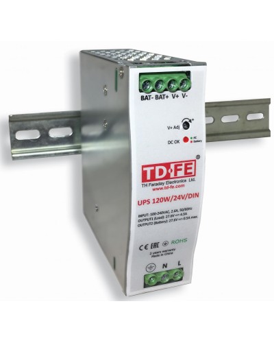 UPS 120W/24V/DIN. Блок бесперебойного питания. FARADAY в Самаре