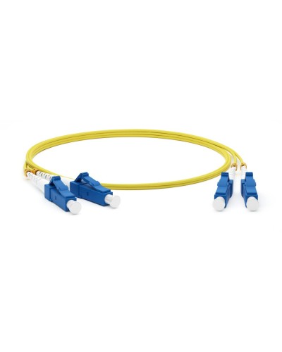 FC-D2-9-LC/UR-LC/UR-H-10M-LSZH-YL. Патч-корд волоконно-оптический одномодовый. Hyperline в Самаре