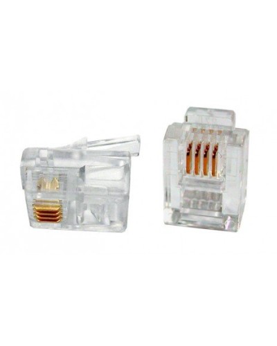 PLUG-6P4C-P-C2-100 (100 шт). Разъем RJ-12. Hyperline в Самаре