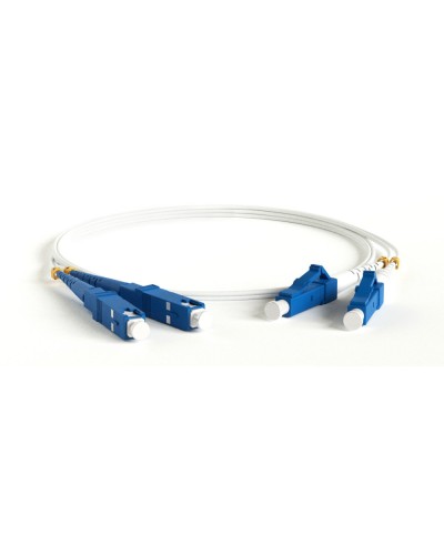 FC-D2-9A1-LC/UR-SC/UR-H-3M-LSZH-WH. Патч-корд волоконно-оптический LC-SC. Hyperline в Самаре