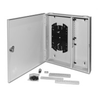 FO-WBX-4xSLT-W140H42-32UN-GY. Кросс оптический настенный. Hyperline
