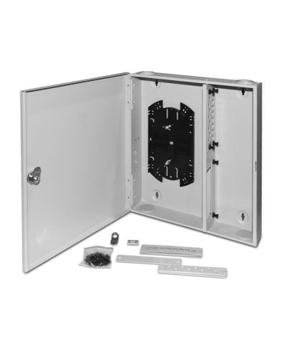 FO-WBX-4xSLT-W140H42-32UN-GY. Кросс оптический настенный. Hyperline в Самаре