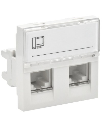 Розетка RJ45 кат.5E PRIMER РКИ-22-00-П-5 белый IEK (PR-KK40D-RI-0-2-2C5EU-K01). Розетка RJ-45. IEK в Самаре