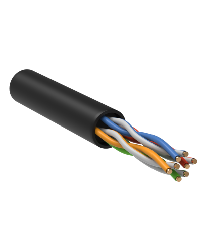 GENERICA U/UTP кат.5E 24AWG 4 пары LDPE черный (BC3-C5E04-139-305-R-G). Кабель «витая пара» (LAN) для структурированных систем связи. IEK в Самаре