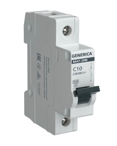 GENERICA ВА47-29М 1P C 10А 4,5кА (MVA21-1-010-C-G). Автоматический выключатель. IEK в Самаре