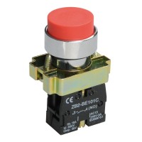 Кнопка LAY5-BL41 без подсветки красная 1з (BBT70-BL-K05). Кнопка без подсветки. IEK