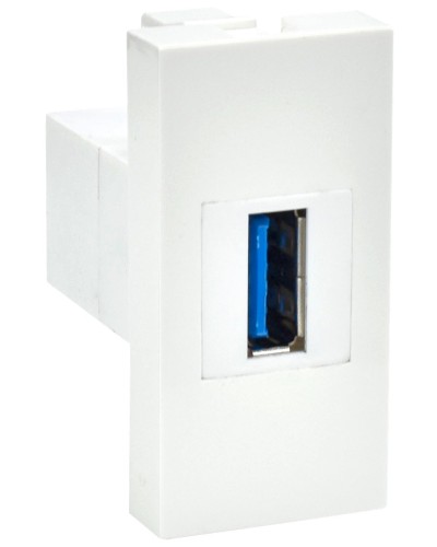 Розетка USB A 3.0 PRIMER РКЮ-10-00-П белый IEK (PR-KK40D-RU-0-1-A3-K01). Розетка USB. IEK в Самаре