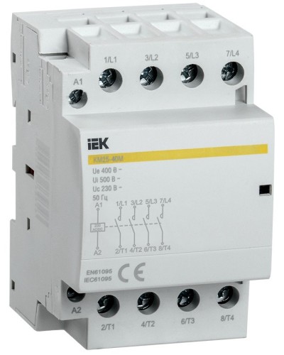 Контактор модульный КМ25-40М AC/DC (MKK21-25-40). Контактор модульный. IEK в Самаре