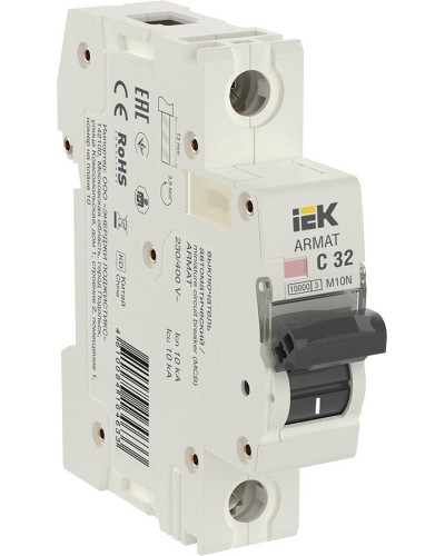 M10N 1P C 32А 10кА ARMAT (AR-M10N-1-C032). Автоматический выключатель. IEK в Самаре