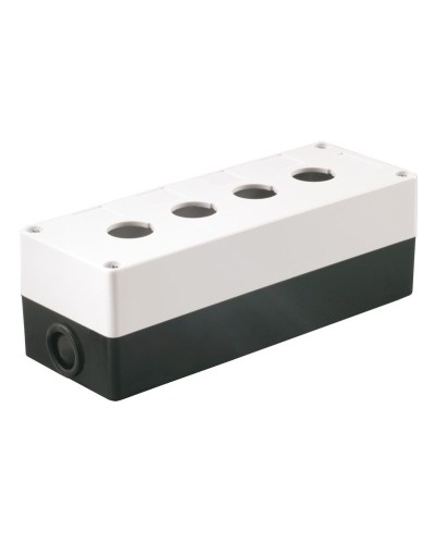 Корпус КП104 для кнопок 4 места белый (BKP10-4-K01). Корпус для кнопочных постов. IEK в Самаре