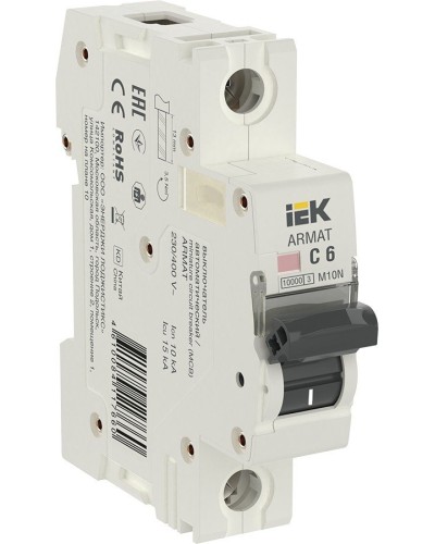 M10N 1P C 6А 10кА ARMAT (AR-M10N-1-C006). Автоматический выключатель. IEK в Самаре