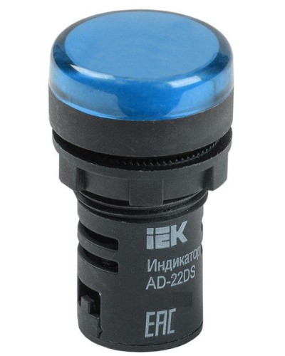 Лампа AD22DS (LED)матрица D22мм синий 230В (BLS10-ADDS-230-K07). Светосигнальный индикатор. IEK в Самаре