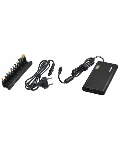 Блок питания Ippon SD90U автоматический 90W 15V-19.5V 11-connectors 4.5A 1xUSB 2.1A, LCD индикатор (705053). Блок питания. Ippon в Самаре