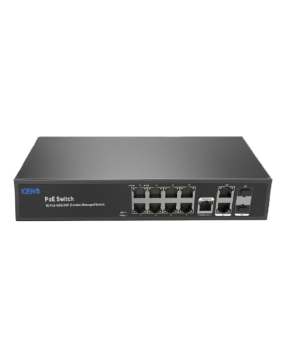 KN-SW802SFP/M2. Коммутатор с питанием по PoE. KENO в Самаре