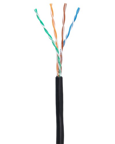 U/UTP 4pair, Cat5e, Out, PE (EC-UU004-5E-PE-BK-1). Кабель «витая пара» (LAN) для структурированных систем связи. NETLAN в Самаре
