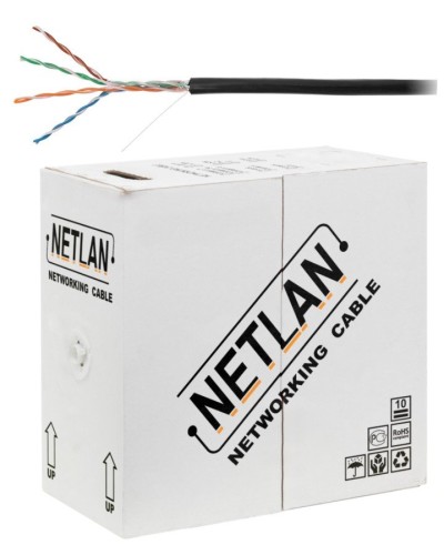U/UTP 4pair, Cat5e, Out, PE, CCA (CCA-UU004-5E-PE-BK) . Кабель «витая пара» (LAN) для структурированных систем связи. NETLAN в Самаре