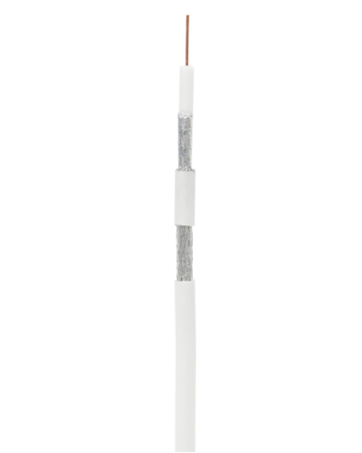 RG-6 CCS, In, PVC (UEC-C2-32123A-WT-1). Кабель коаксиальный омедненный. NETLAN в Самаре