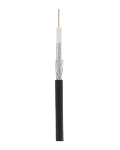 RG-6 CCS, Out, PE (EC-C2-32123B-BK-3). Кабель коаксиальный омедненный. NETLAN в Самаре